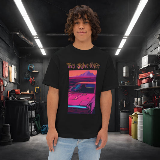 Nostalgic Synthwave-Premium, Ultra Soft Unisex Oversized Boxy Tee