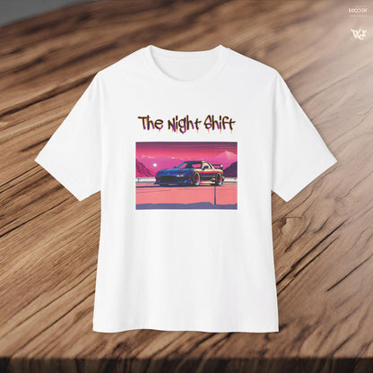 Mazda RX7 Synthwave-Premium, Ultra Soft Unisex Oversized Boxy Tee