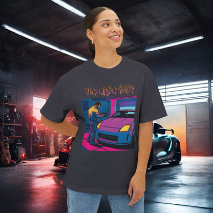 Nissan 350z Garage Queen Synthwave-Premium, Ultra Soft Unisex Oversized Boxy Tee