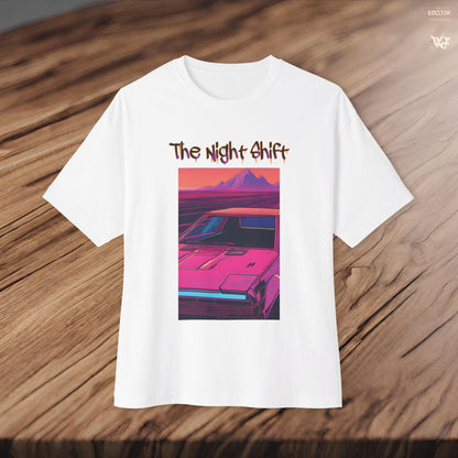 Nostalgic Synthwave-Premium, Ultra Soft Unisex Oversized Boxy Tee