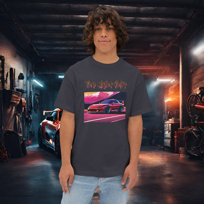 Mazda RX7 Synthwave-Premium, Ultra Soft Unisex Oversized Boxy Tee