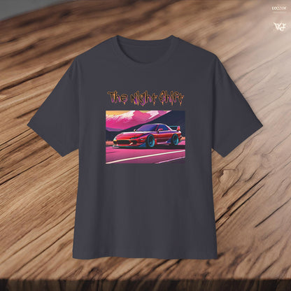 Mazda RX7 Synthwave-Premium, Ultra Soft Unisex Oversized Boxy Tee