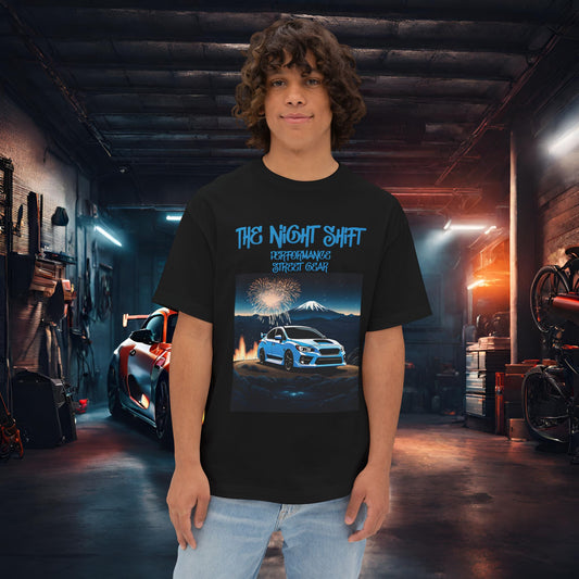 Subaru WRX/STI Fireworks In The Mountains - Premium, Ultra Soft Unisex Oversized Boxy Tee