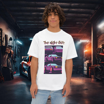 Time Warp-Premium, Ultra Soft Synthwave Unisex Oversized Boxy Tee