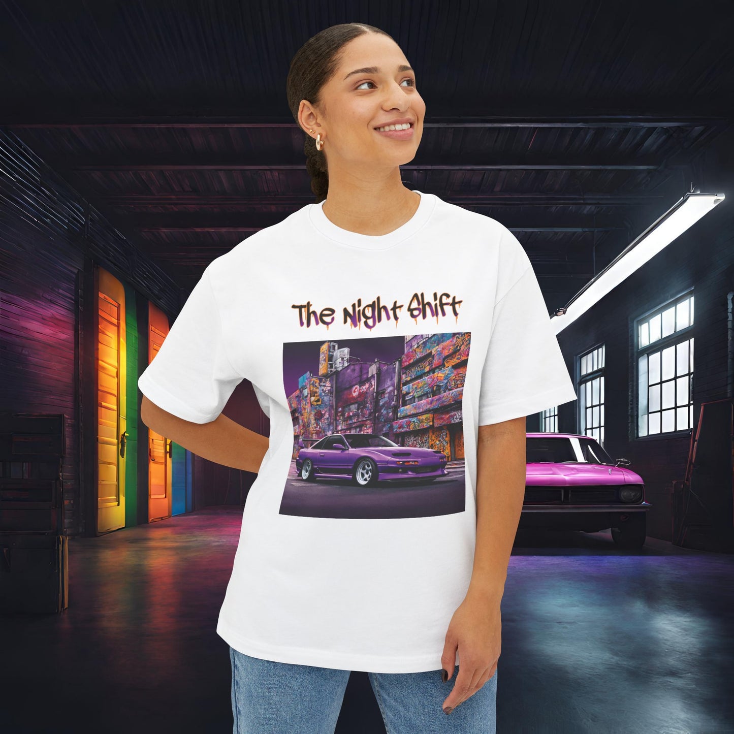 Nissan 180sx Graffiti-Premium Ultra Soft Unisex Oversized Boxy Tee