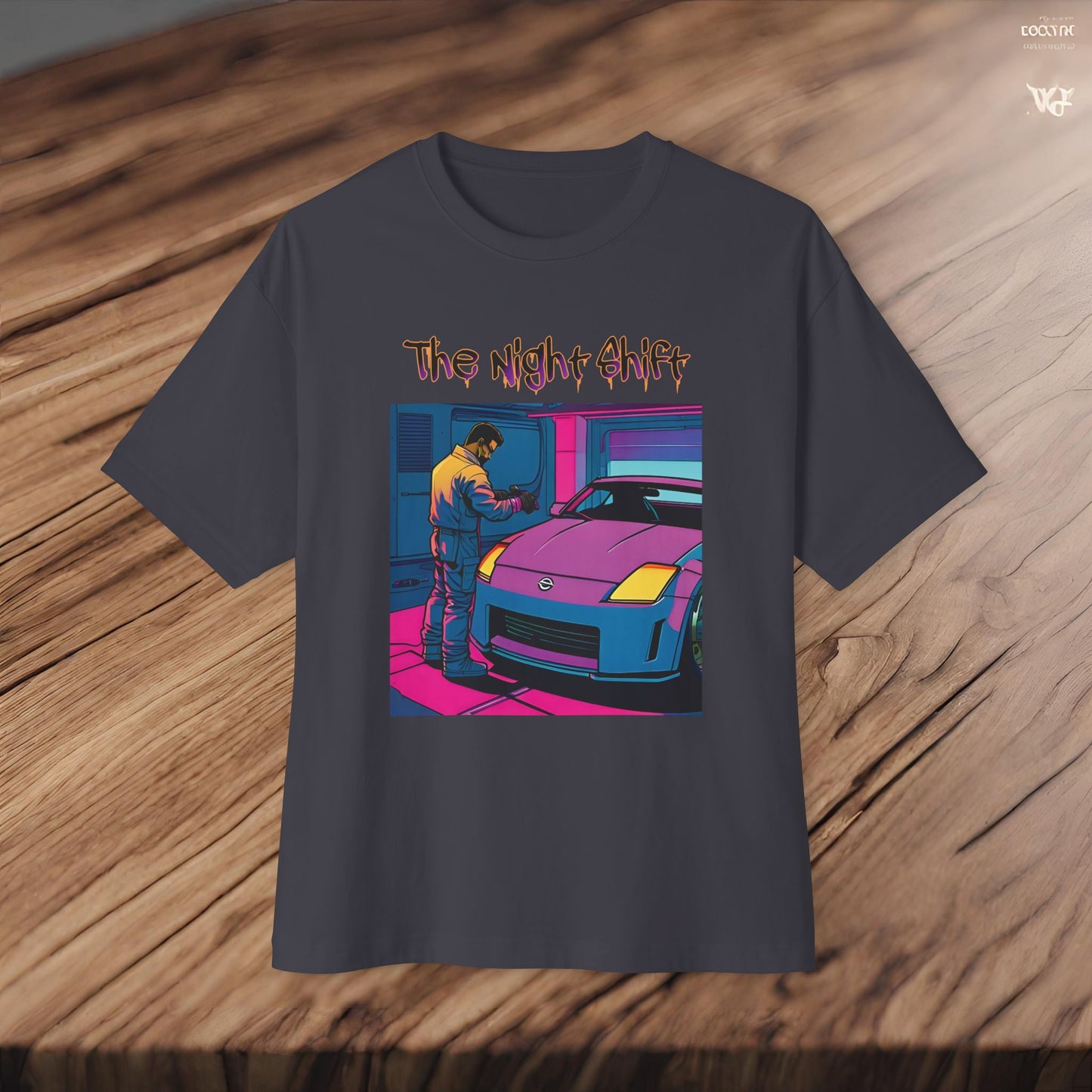 Nissan 350z Garage Queen Synthwave-Premium, Ultra Soft Unisex Oversized Boxy Tee