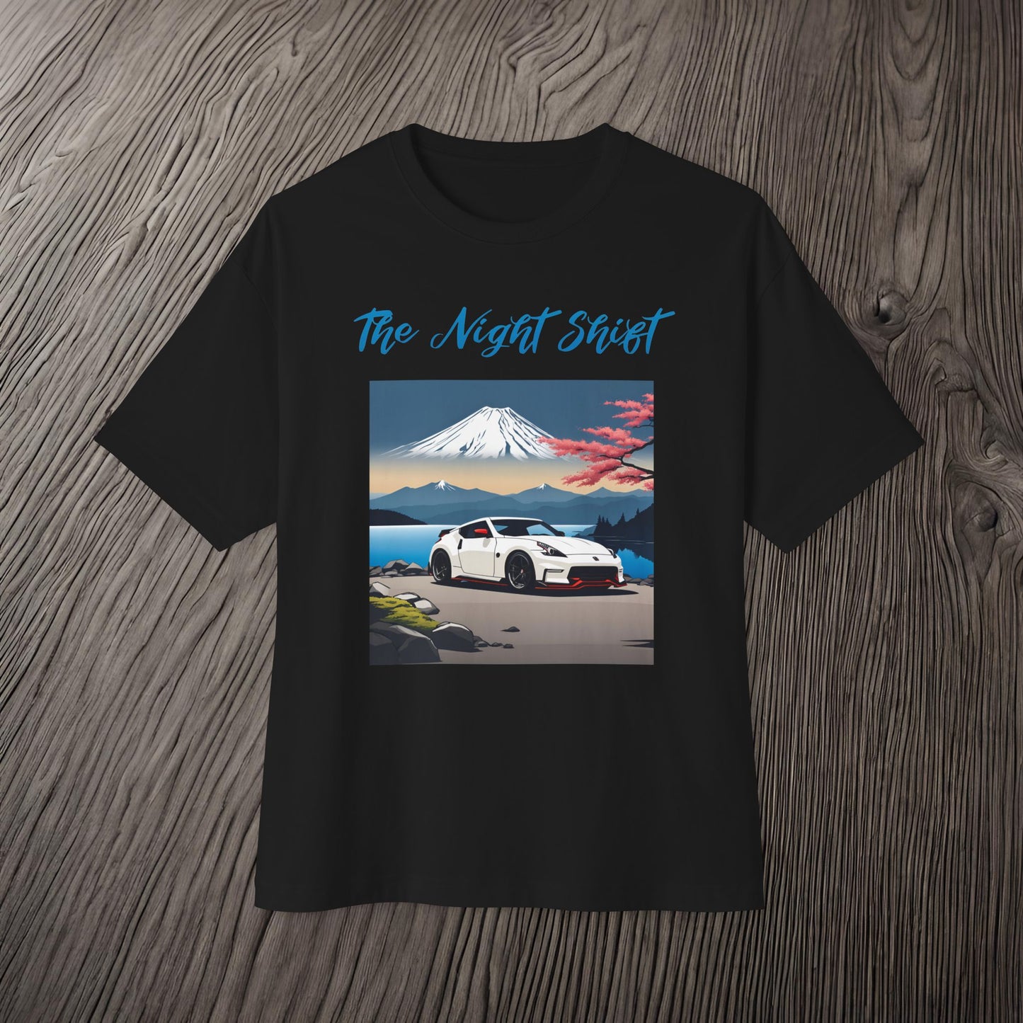 Nissan 370 Mt Fuji-Premium, Ultra Soft, Unisex Oversized Boxy Tee