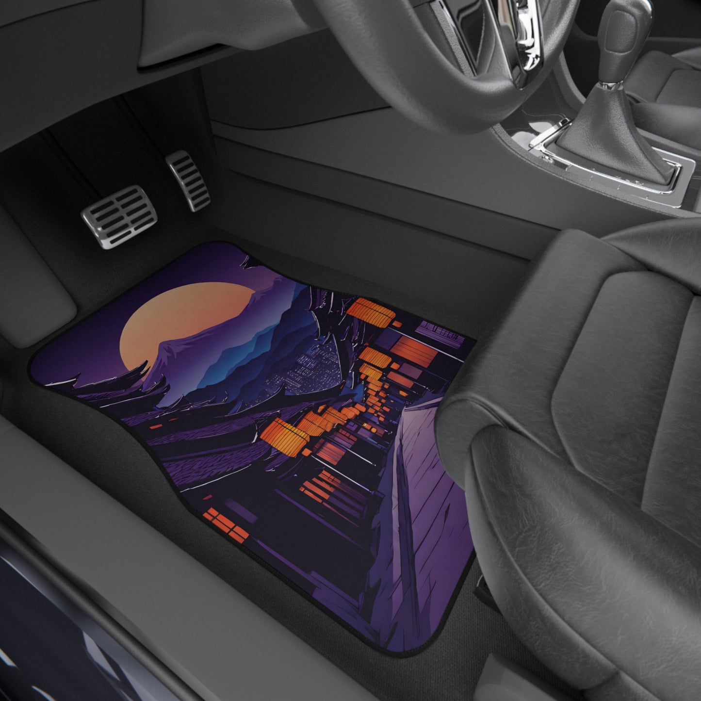 Lamplight Japanese Traditional Village-Premium, High Quality Car Floor Mats (Set of 4)