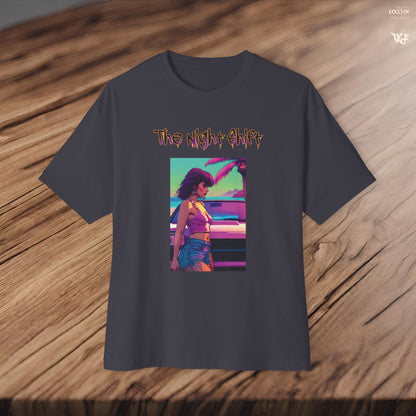 Summer Days Synthwave-Premium, Ultra Soft Unisex Oversized Boxy Tee