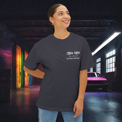 Station Nation-Premium, Ultra Soft Unisex Oversized Boxy Tee