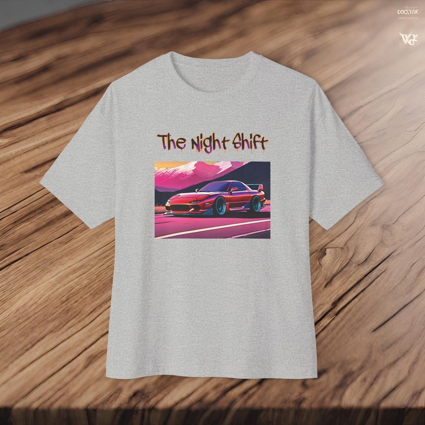 Mazda RX7 Synthwave-Premium, Ultra Soft Unisex Oversized Boxy Tee