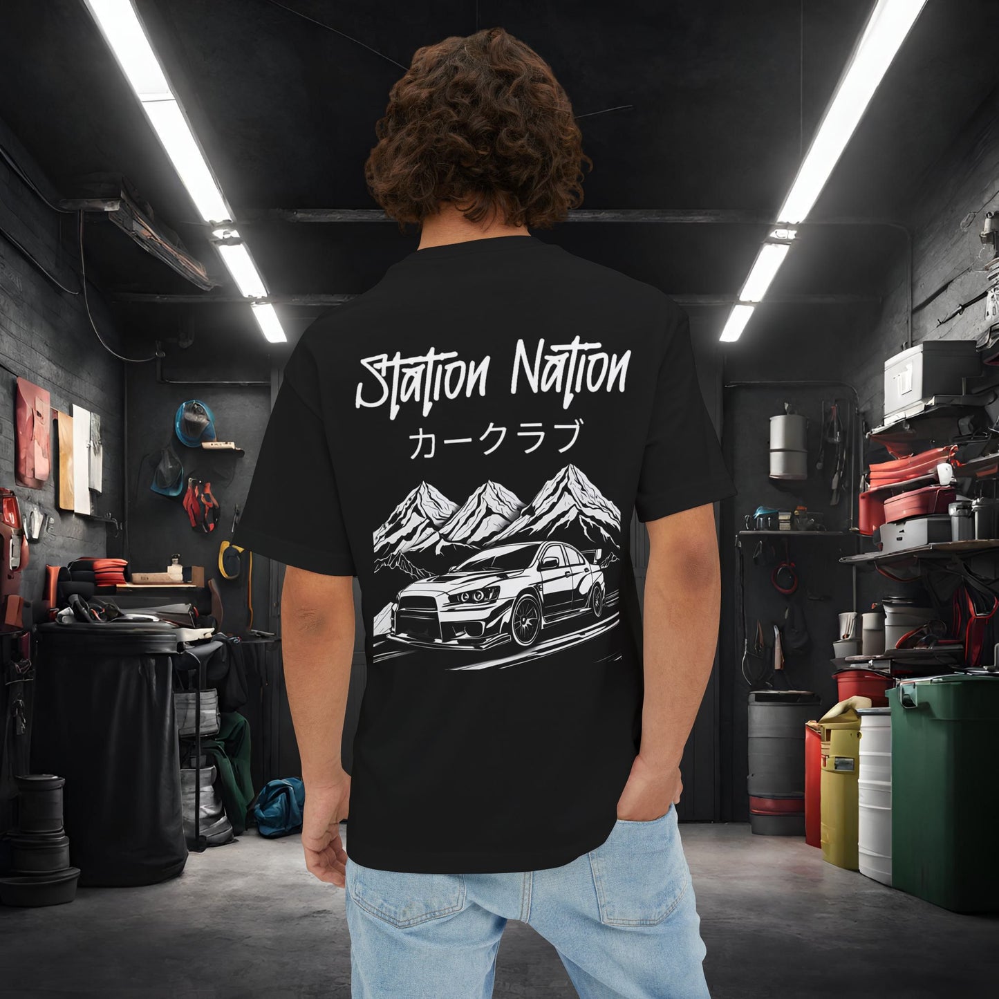 Station Nation-Premium, Ultra Soft Unisex Oversized Boxy Tee