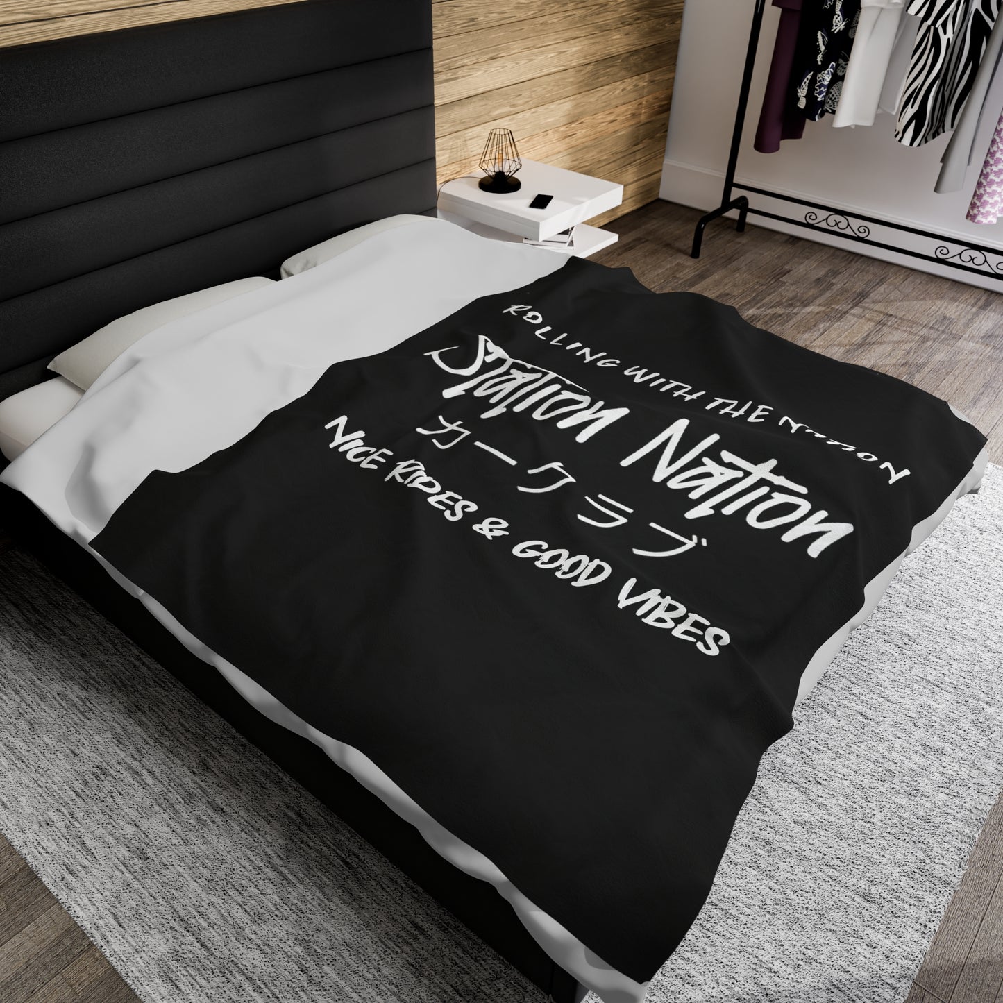 Station Nation-Velveteen Plush Blanket