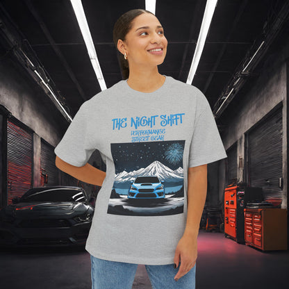 Subaru WRX Fireworks In The Mountains-Premium, Ultra Soft Unisex Oversized Boxy Tee