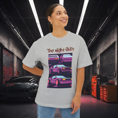 Time Warp-Premium, Ultra Soft Synthwave Unisex Oversized Boxy Tee