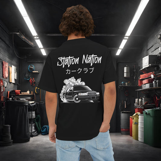 Station Nation-Premium, Ultra Soft Unisex Oversized Boxy Tee