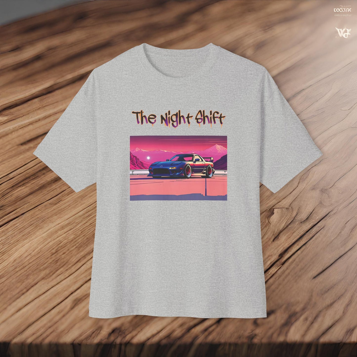 Mazda RX7 Synthwave-Premium, Ultra Soft Unisex Oversized Boxy Tee