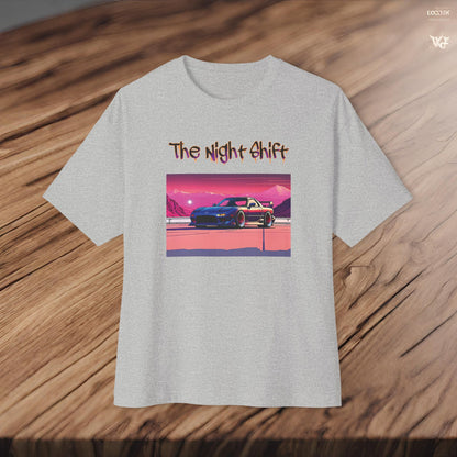 Mazda RX7 Synthwave-Premium, Ultra Soft Unisex Oversized Boxy Tee