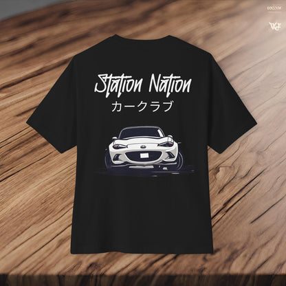 Station Nation-Premium, Ultra Soft Unisex Oversized Boxy Tee