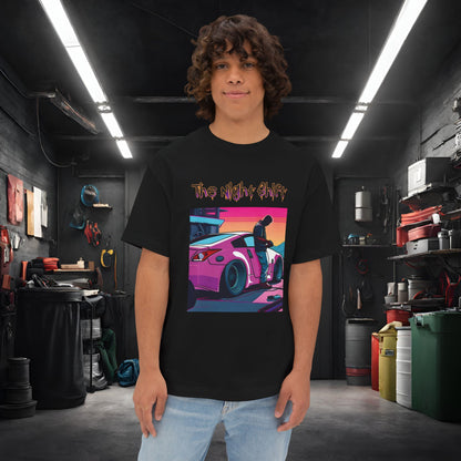 Nissan 370z Synthwave-Premium, Ultra Soft Unisex Oversized Boxy Tee