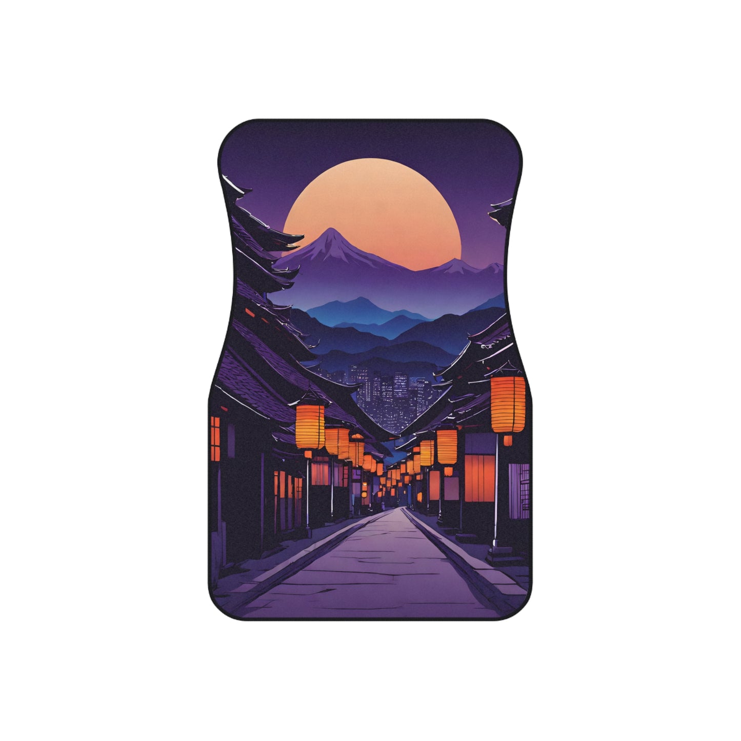 Lamplight Japanese Traditional Village-Premium, High Quality Car Floor Mats (Set of 4)