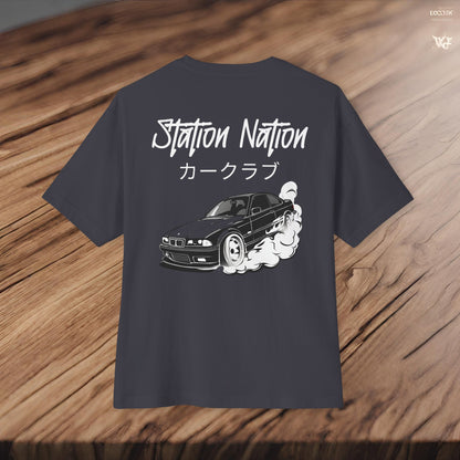 Station Nation-Premium, Ultra Soft Unisex Oversized Boxy Tee