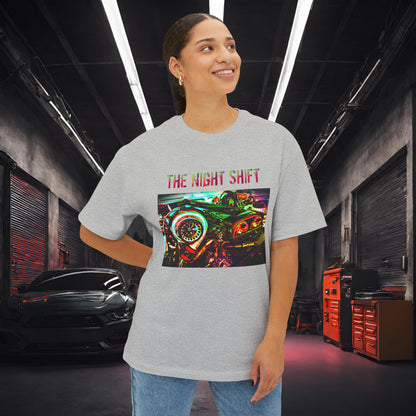 2JZ-GTE Single Turbo Synthwave-Premium, Ultra Soft Unisex Oversized Boxy Tee