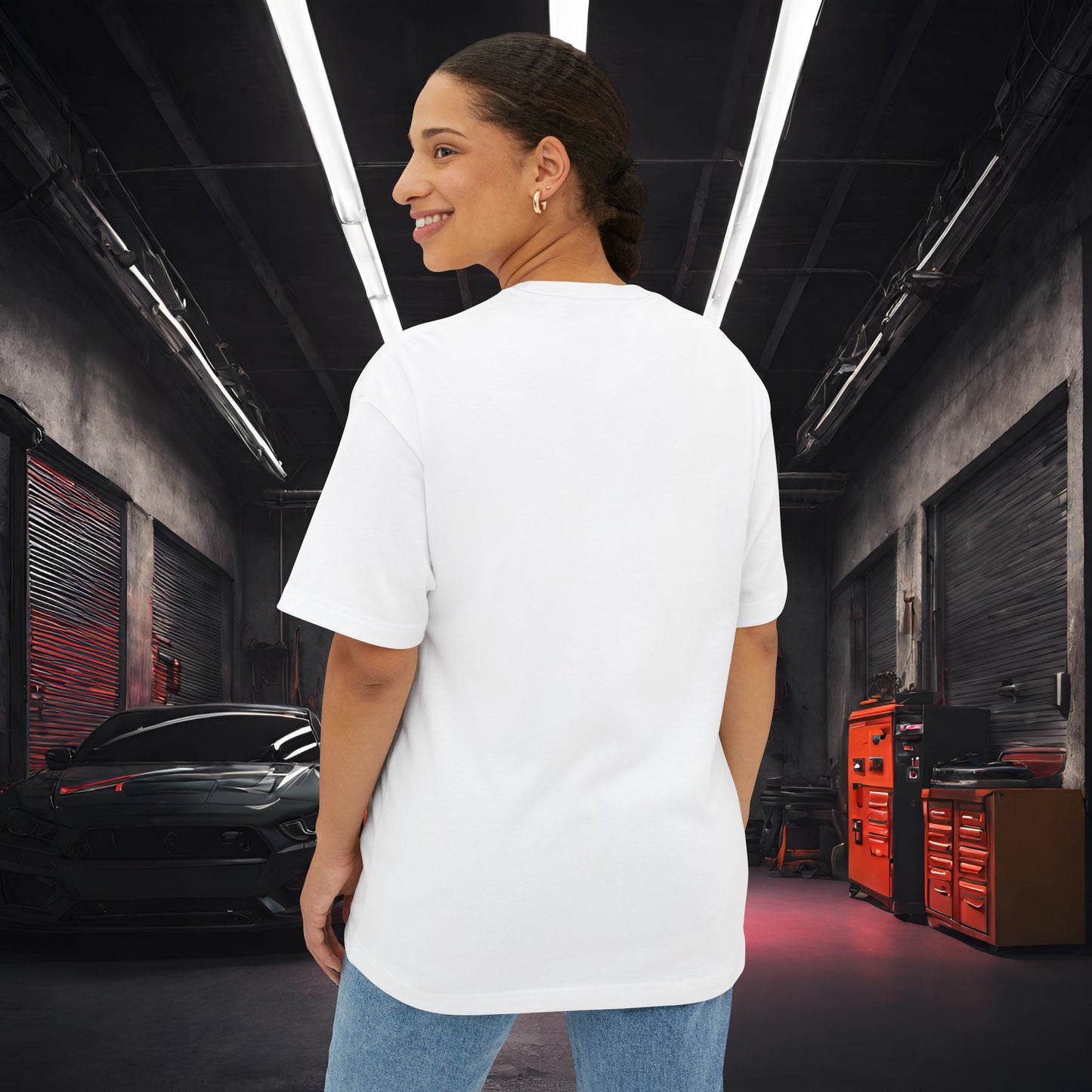 Mazda RX7 Synthwave-Premium, Ultra Soft Unisex Oversized Boxy Tee