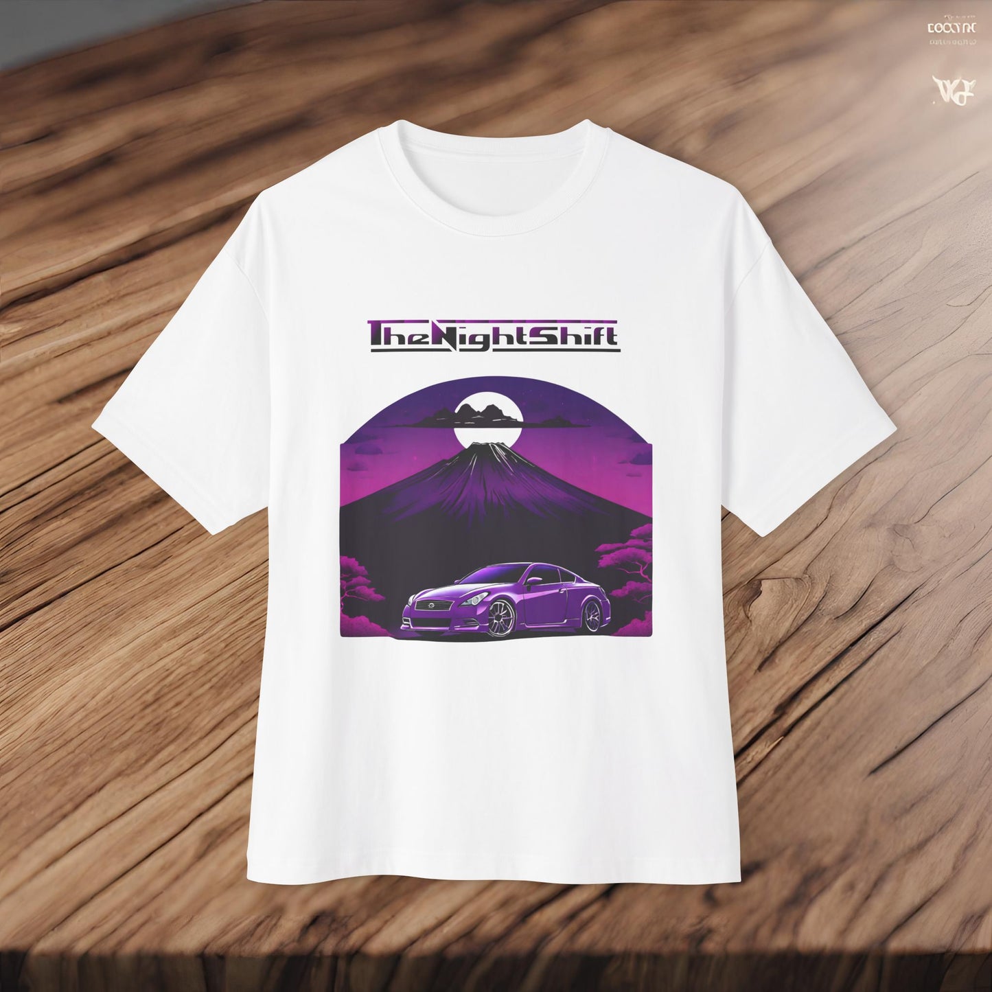 Infiniti G37 Coupe Mt Fuji-Premium, Ultra Soft, Unisex Oversized Boxy Tee