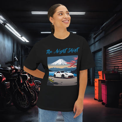 Nissan 370 Mt Fuji-Premium, Ultra Soft, Unisex Oversized Boxy Tee