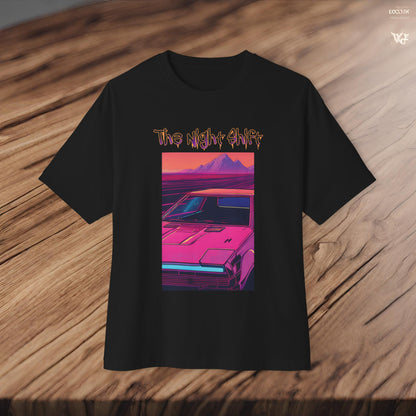 Nostalgic Synthwave-Premium, Ultra Soft Unisex Oversized Boxy Tee