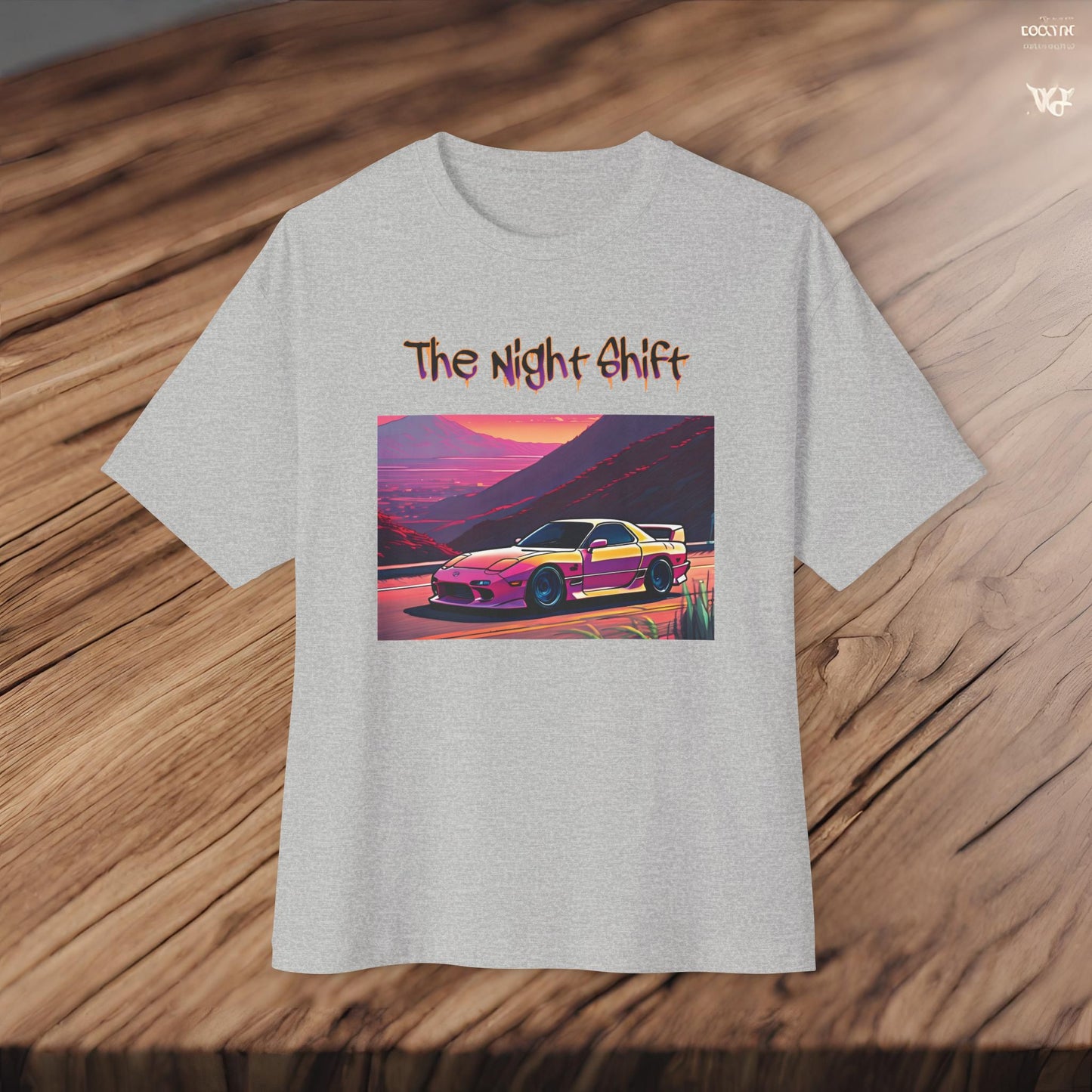 Mazda RX7 Synthwave-Premium, Ultra Soft Unisex Oversized Boxy Tee