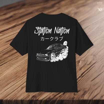 Station Nation-Premium, Ultra Soft Unisex Oversized Boxy Tee