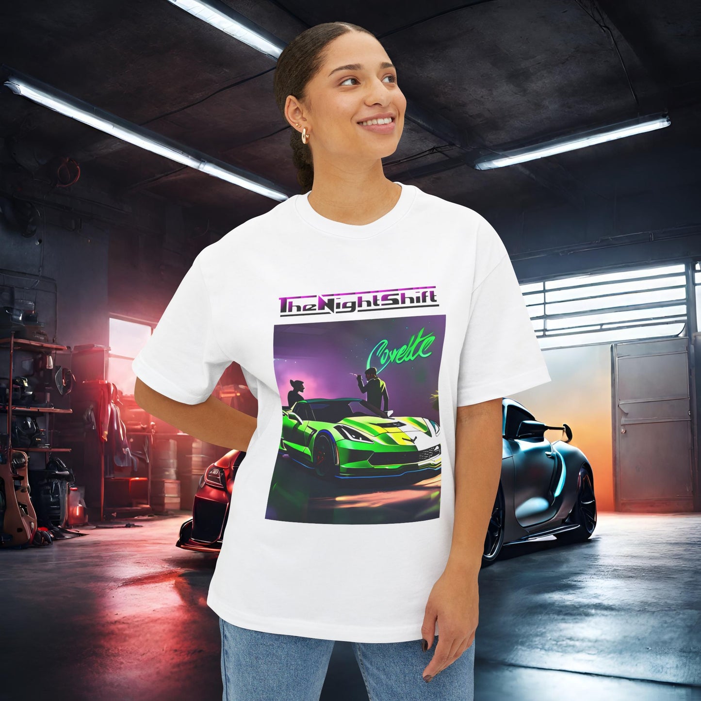 Chevy C7 Corvette-Premium, Ultra Soft Unisex Oversized Boxy Tee