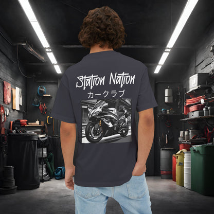 Station Nation-Premium, Ultra Soft Unisex Oversized Boxy Tee