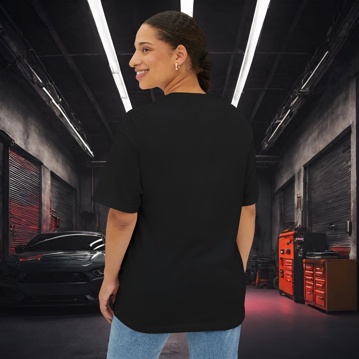 Mazda RX7 Synthwave-Premium, Ultra Soft Unisex Oversized Boxy Tee