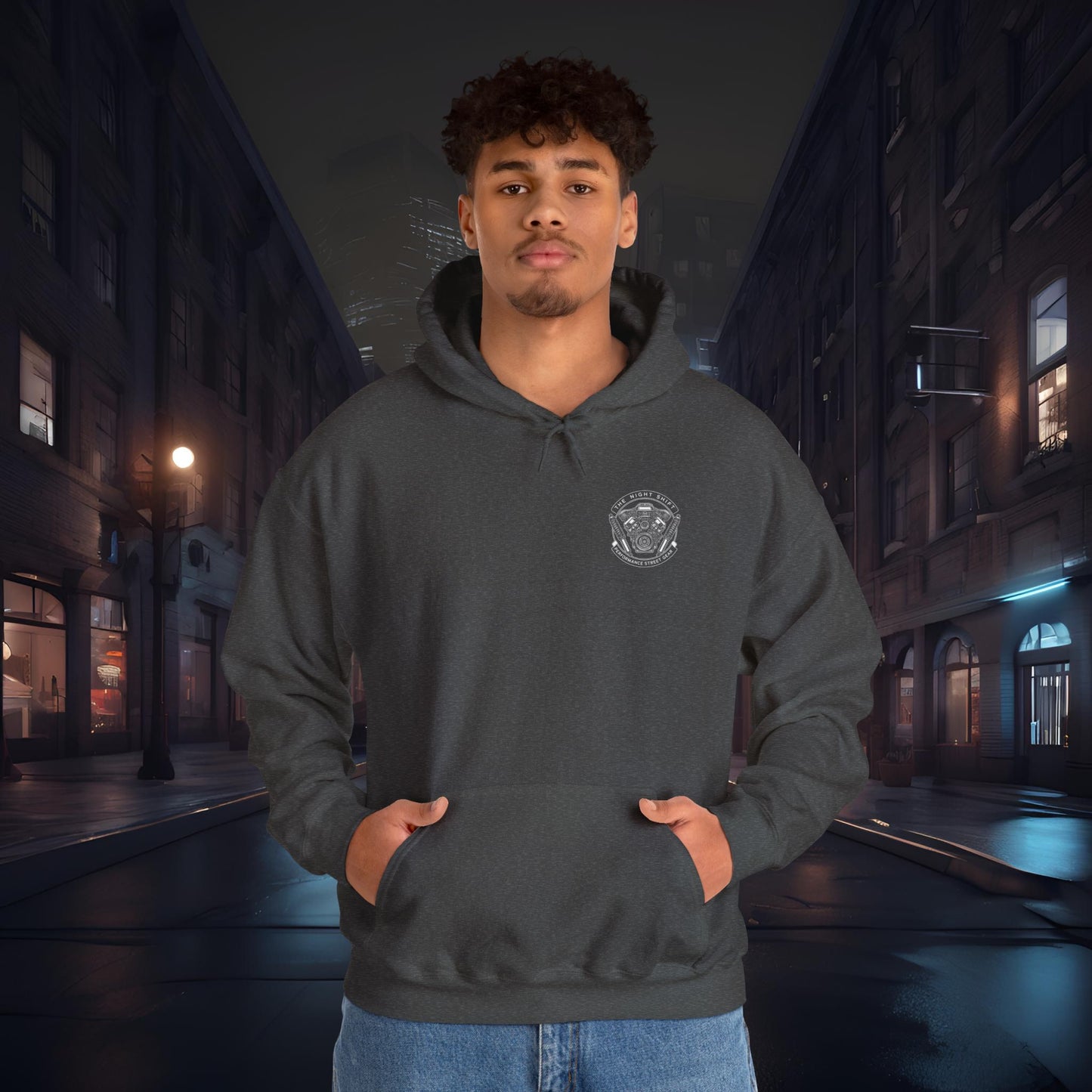 The Night Shift Performance Engine-Ultra Soft, Premium Hoodie