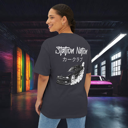 Station Nation-Premium, Ultra Soft Unisex Oversized Boxy Tee