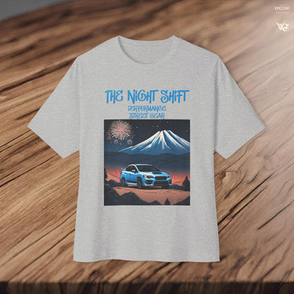 Subaru WRX/STI Fireworks In The Mountains-Premium, Ultra Soft Unisex Oversized Boxy Tee