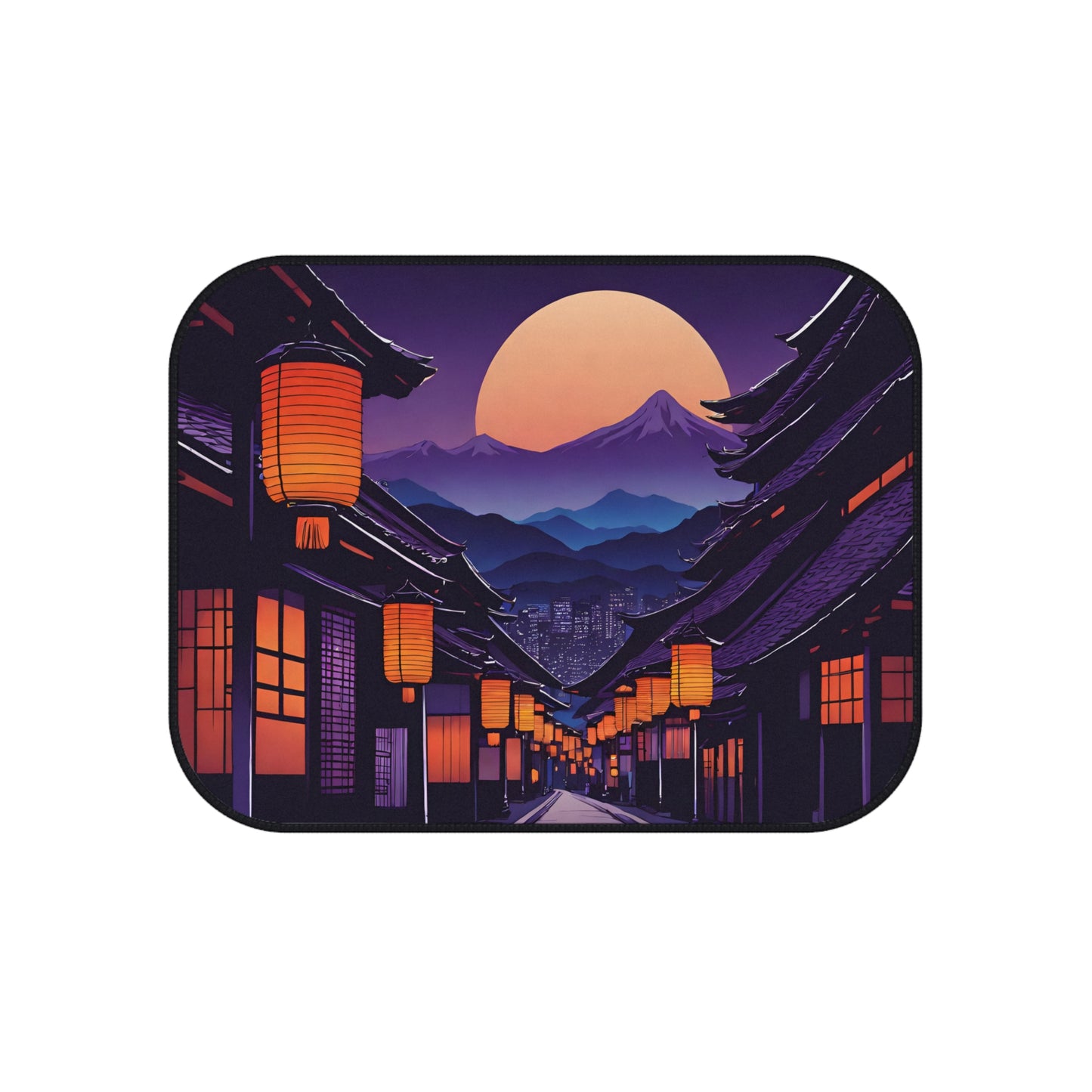 Lamplight Japanese Traditional Village-Premium, High Quality Car Floor Mats (Set of 4)