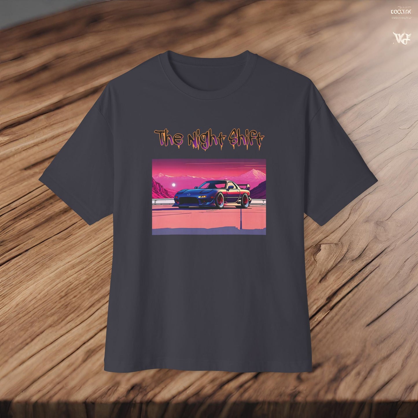 Mazda RX7 Synthwave-Premium, Ultra Soft Unisex Oversized Boxy Tee