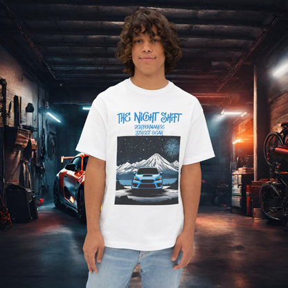 Subaru WRX Fireworks In The Mountains-Premium, Ultra Soft Unisex Oversized Boxy Tee