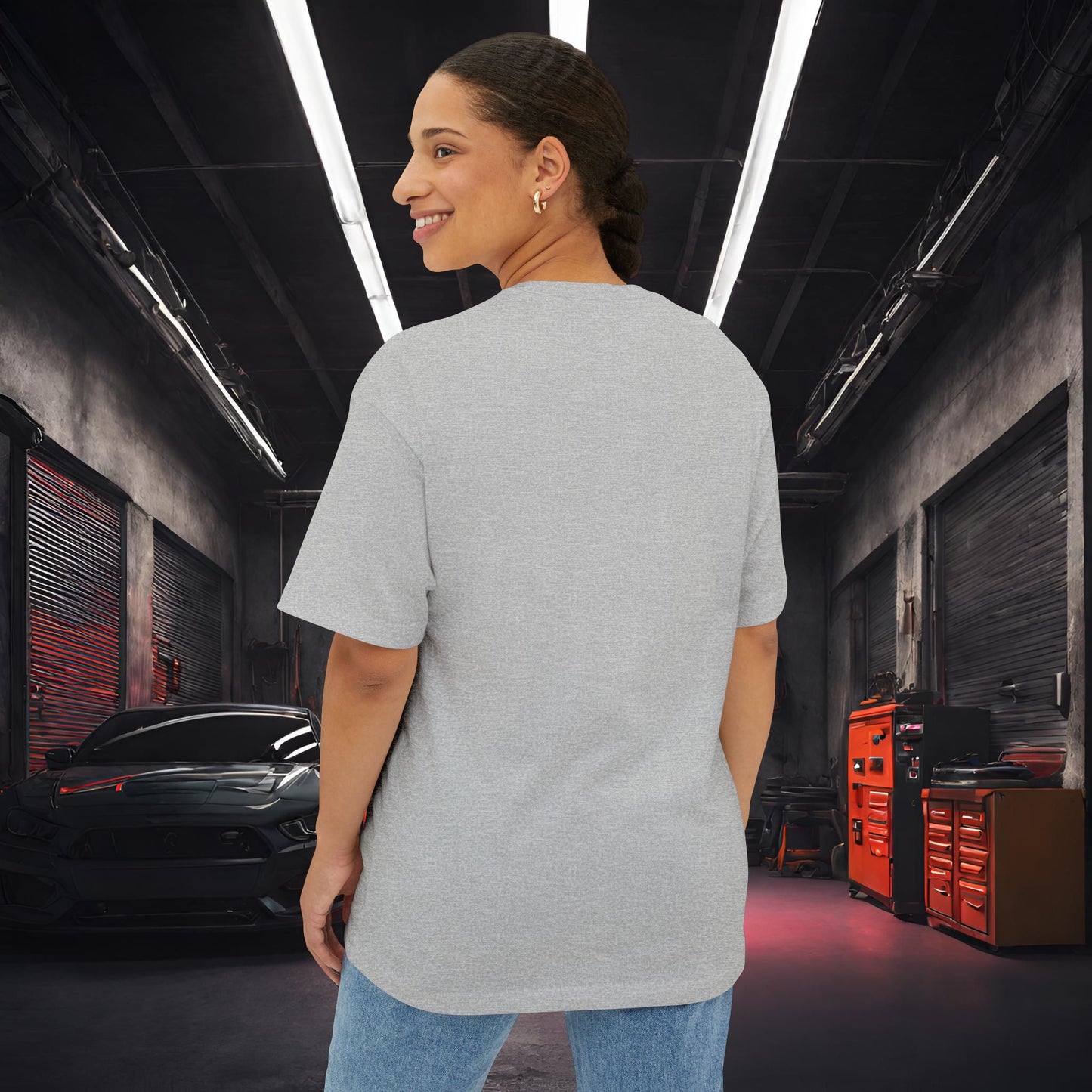 Mazda RX7 Synthwave-Premium, Ultra Soft Unisex Oversized Boxy Tee