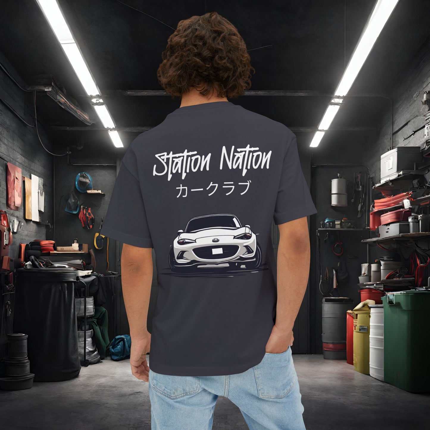 Station Nation-Premium, Ultra Soft Unisex Oversized Boxy Tee