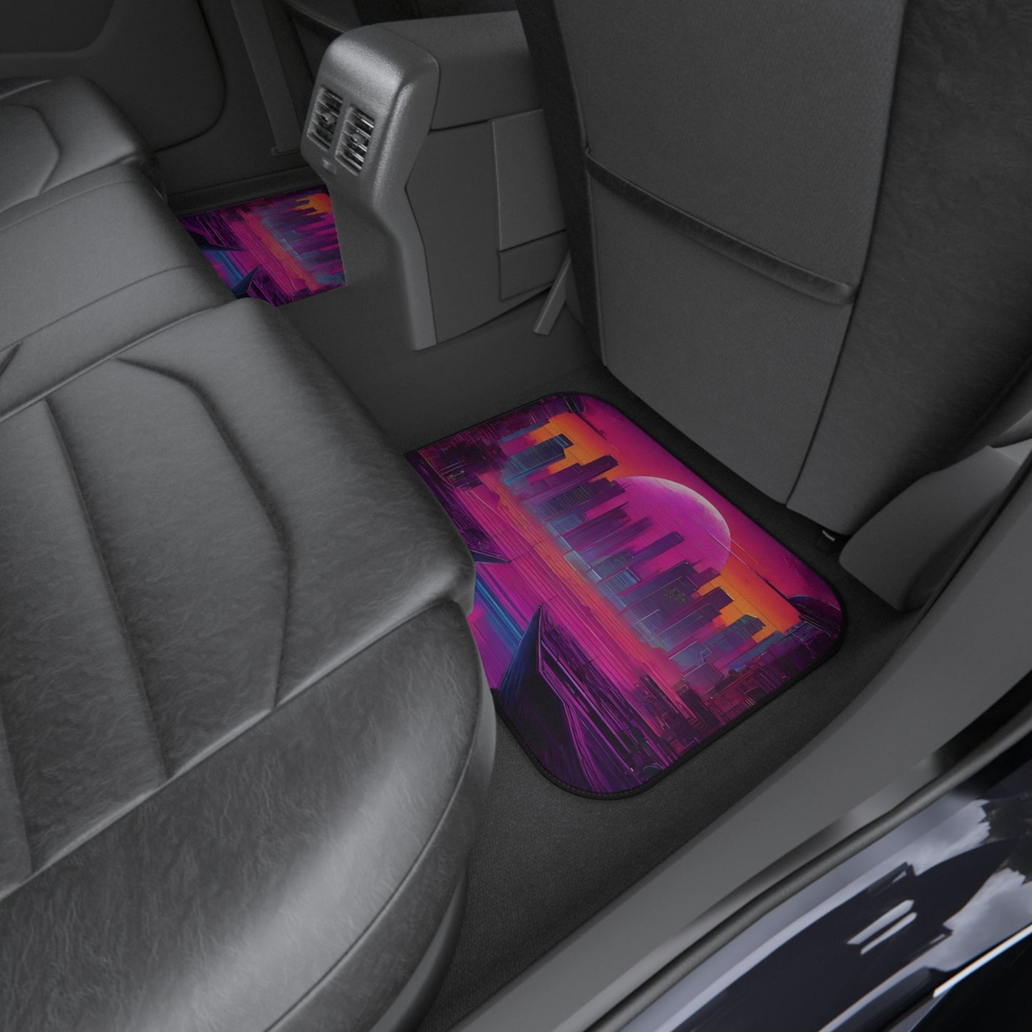 Sunset Synthwave-Premium, High Quality Car Floor Mats (Set of 4)