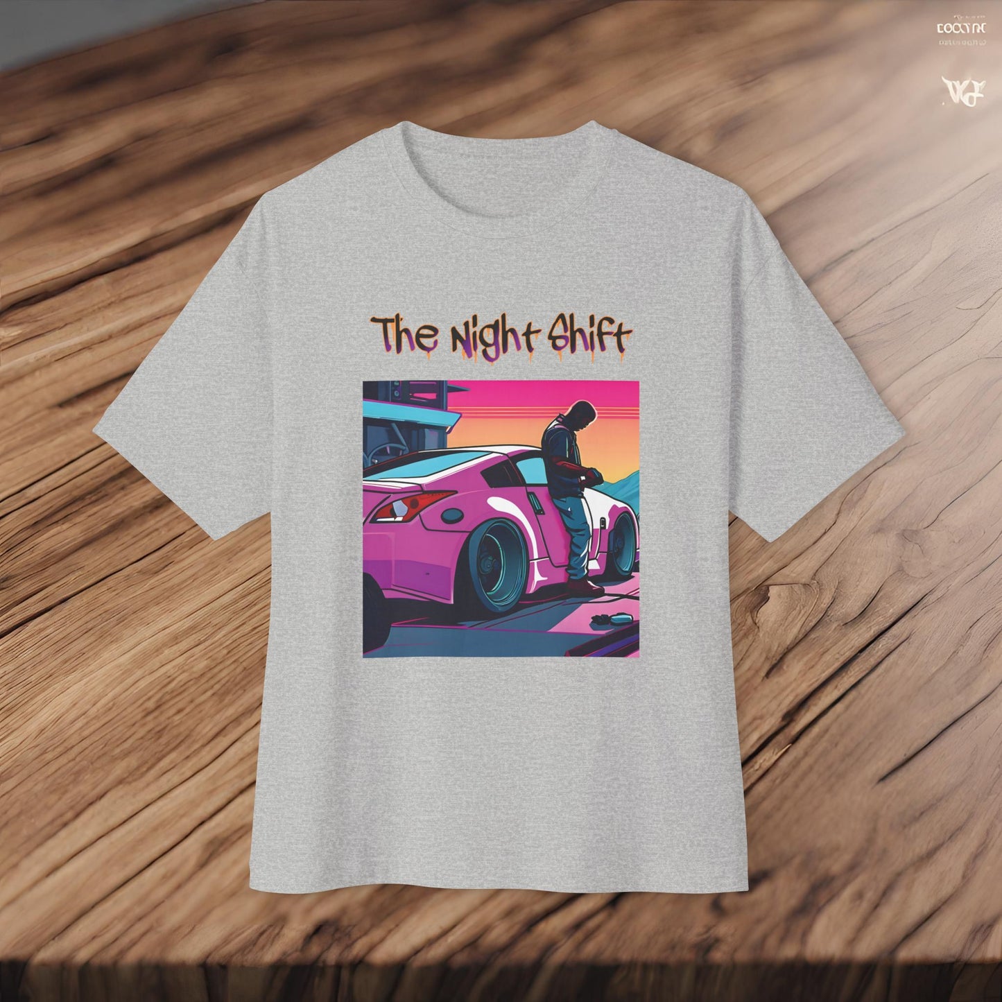 Nissan 370z Synthwave-Premium, Ultra Soft Unisex Oversized Boxy Tee