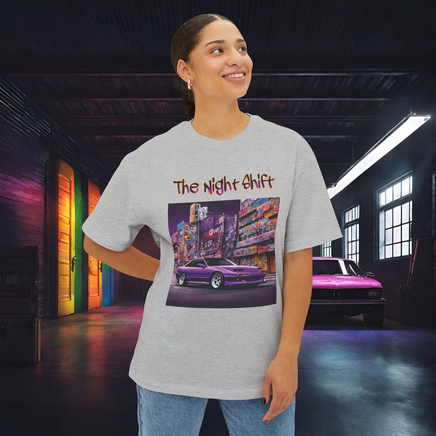 Nissan 180sx Graffiti-Premium Ultra Soft Unisex Oversized Boxy Tee