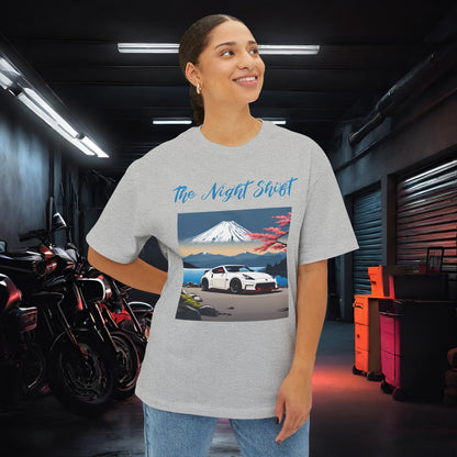 Nissan 370 Mt Fuji-Premium, Ultra Soft, Unisex Oversized Boxy Tee