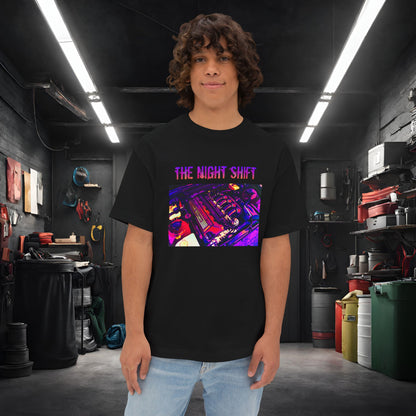 S50B32 Synthwave-Premium, Ultra Soft Unisex Oversized Boxy Tee