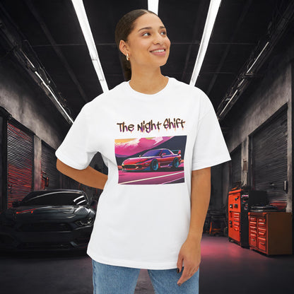 Mazda RX7 Synthwave-Premium, Ultra Soft Unisex Oversized Boxy Tee